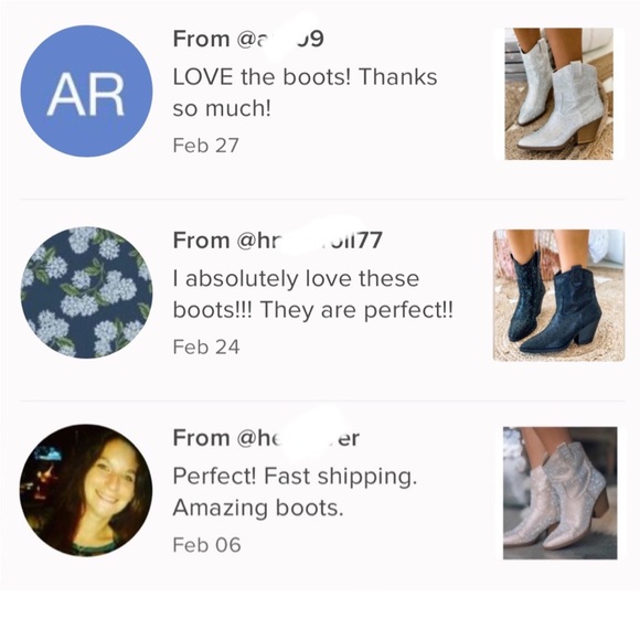 NEW Black Western Style Bedazzled Cowboy Ankle Boots - Picture 12 of 16